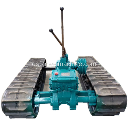 Sistema de tren de rodaje de chasis de oruga de caucho de acero para excavadora cargadora Plataformas de perforación agricultura